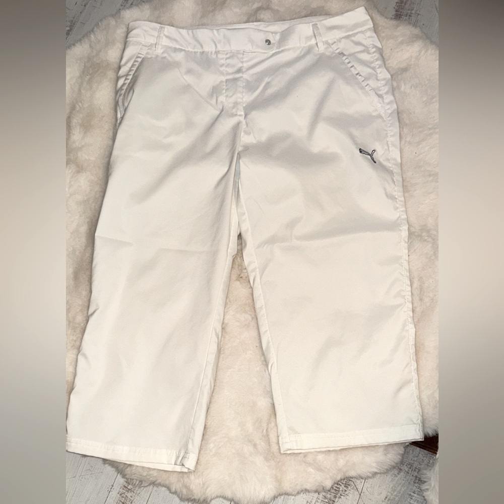 Puma White Golf Athletic Pants